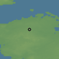 Shaded relief of the 47 km around Veflinge, drawn from the GMTED2010 grid