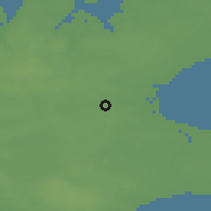 Shaded relief of the 47 km around Vemmedrup, drawn from the GMTED2010 grid
