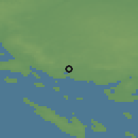 Shaded relief of the 47 km around Vester Åby, drawn from the GMTED2010 grid