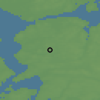 Shaded relief of the 47 km around Vester Hornum, drawn from the GMTED2010 grid