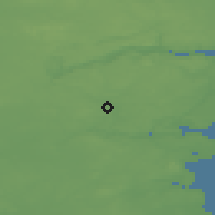 Shaded relief of the 47 km around Vester Nebel, drawn from the GMTED2010 grid