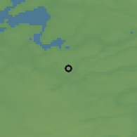 Shaded relief of the 47 km around Viborg, drawn from the GMTED2010 grid