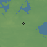 Shaded relief of the 47 km around Viby, drawn from the GMTED2010 grid