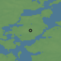 Shaded relief of the 47 km around Vils, drawn from the GMTED2010 grid