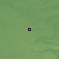 Shaded relief of the 47 km around Vinderslev, drawn from the GMTED2010 grid