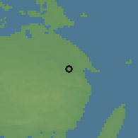 Shaded relief of the 47 km around Vindinge, drawn from the GMTED2010 grid
