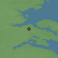 Shaded relief of the 47 km around Bovrup, drawn from the GMTED2010 grid