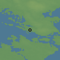 Shaded relief of the 47 km around Vordingborg, drawn from the GMTED2010 grid
