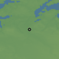 Shaded relief of the 47 km around Vridsted, drawn from the GMTED2010 grid