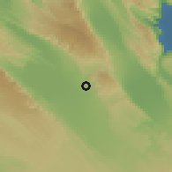 Shaded relief of the 60 km around Yoboki, drawn from the GMTED2010 grid