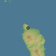 Shaded relief of the 59 km around Paix Bouche, drawn from the GMTED2010 grid