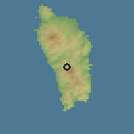 Shaded relief of the 59 km around Pont Cassé, drawn from the GMTED2010 grid