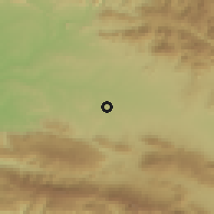 Shaded relief of the 59 km around Matayaya, drawn from the GMTED2010 grid