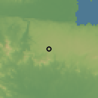 Shaded relief of the 59 km around Sabana Grande de Boyá, drawn from the GMTED2010 grid
