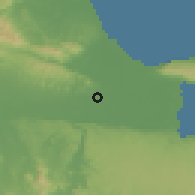 Shaded relief of the 59 km around Arenoso, drawn from the GMTED2010 grid