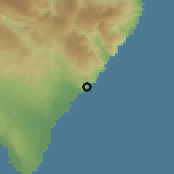 Shaded relief of the 59 km around Enriquillo, drawn from the GMTED2010 grid