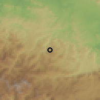 Shaded relief of the 59 km around Juncalito, drawn from the GMTED2010 grid