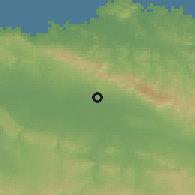 Shaded relief of the 59 km around Laguna Salada, drawn from the GMTED2010 grid