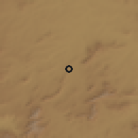 Shaded relief of the 60 km around Luimbale, drawn from the GMTED2010 grid