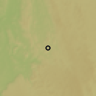 Shaded relief of the 60 km around Mbanza-Congo, drawn from the GMTED2010 grid