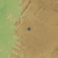 Shaded relief of the 60 km around Uku, drawn from the GMTED2010 grid