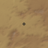 Shaded relief of the 60 km around Balombo, drawn from the GMTED2010 grid