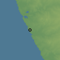Shaded relief of the 60 km around Capulo, drawn from the GMTED2010 grid
