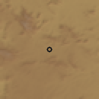 Shaded relief of the 60 km around Cassongue, drawn from the GMTED2010 grid