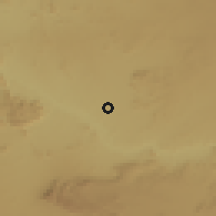 Shaded relief of the 59 km around Chitado, drawn from the GMTED2010 grid