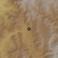 Shaded relief of the 60 km around Catamayo, drawn from the GMTED2010 grid