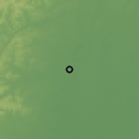 Shaded relief of the 60 km around Colimes, drawn from the GMTED2010 grid