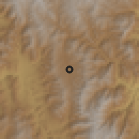 Shaded relief of the 60 km around Loja, drawn from the GMTED2010 grid
