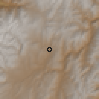 Shaded relief of the 60 km around Azogues, drawn from the GMTED2010 grid