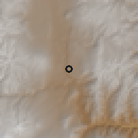 Shaded relief of the 60 km around Pillaro, drawn from the GMTED2010 grid