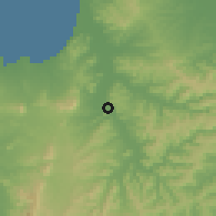 Shaded relief of the 60 km around Portoviejo, drawn from the GMTED2010 grid