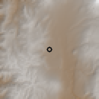 Shaded relief of the 60 km around Pujilí, drawn from the GMTED2010 grid