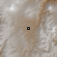 Shaded relief of the 60 km around Riobamba, drawn from the GMTED2010 grid