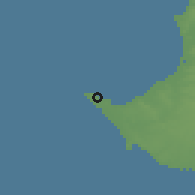 Shaded relief of the 60 km around Salinas, drawn from the GMTED2010 grid
