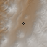 Shaded relief of the 60 km around Sangolquí, drawn from the GMTED2010 grid