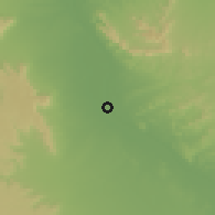 Shaded relief of the 57 km around Esna, drawn from the GMTED2010 grid