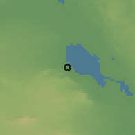 Shaded relief of the 56 km around Fa'id, drawn from the GMTED2010 grid