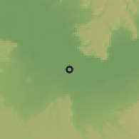 Shaded relief of the 57 km around Farshoot, drawn from the GMTED2010 grid