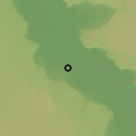 Shaded relief of the 57 km around Gohayna, drawn from the GMTED2010 grid