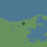 Shaded relief of the 56 km around Madīnat Dumyāţ al-Jadīdah, drawn from the GMTED2010 grid
