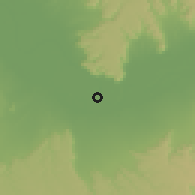 Shaded relief of the 57 km around Nag Hammadi, drawn from the GMTED2010 grid
