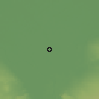 Shaded relief of the 56 km around Qahā, drawn from the GMTED2010 grid