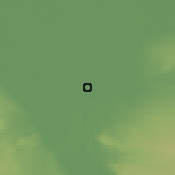 Shaded relief of the 56 km around Qalyūb, drawn from the GMTED2010 grid