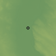 Shaded relief of the 57 km around Samaloot, drawn from the GMTED2010 grid