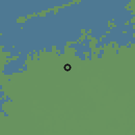 Shaded relief of the 56 km around Sedi Salem, drawn from the GMTED2010 grid