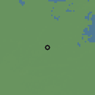 Shaded relief of the 56 km around Sherbeen, drawn from the GMTED2010 grid